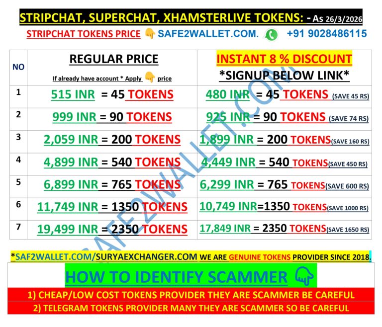 stripchat fees and charges